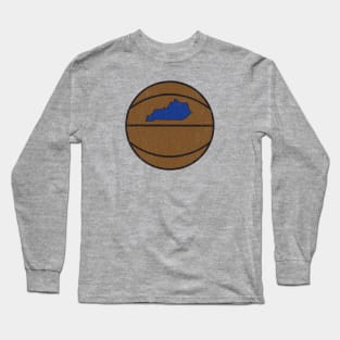 Kentucky Distressed Basketball Long Sleeve T-Shirt